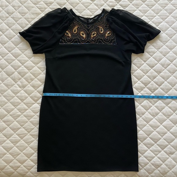 Debenhams Collection, Black Embellished Midi Dress - Picture 10 of 11